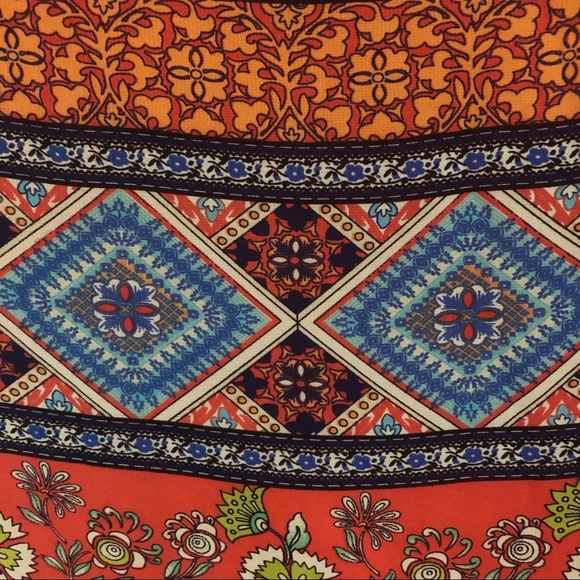 Orange Patterned Dress - Picture 3 of 3